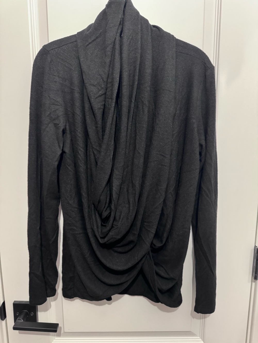 Gibson Black Draped Cardigan